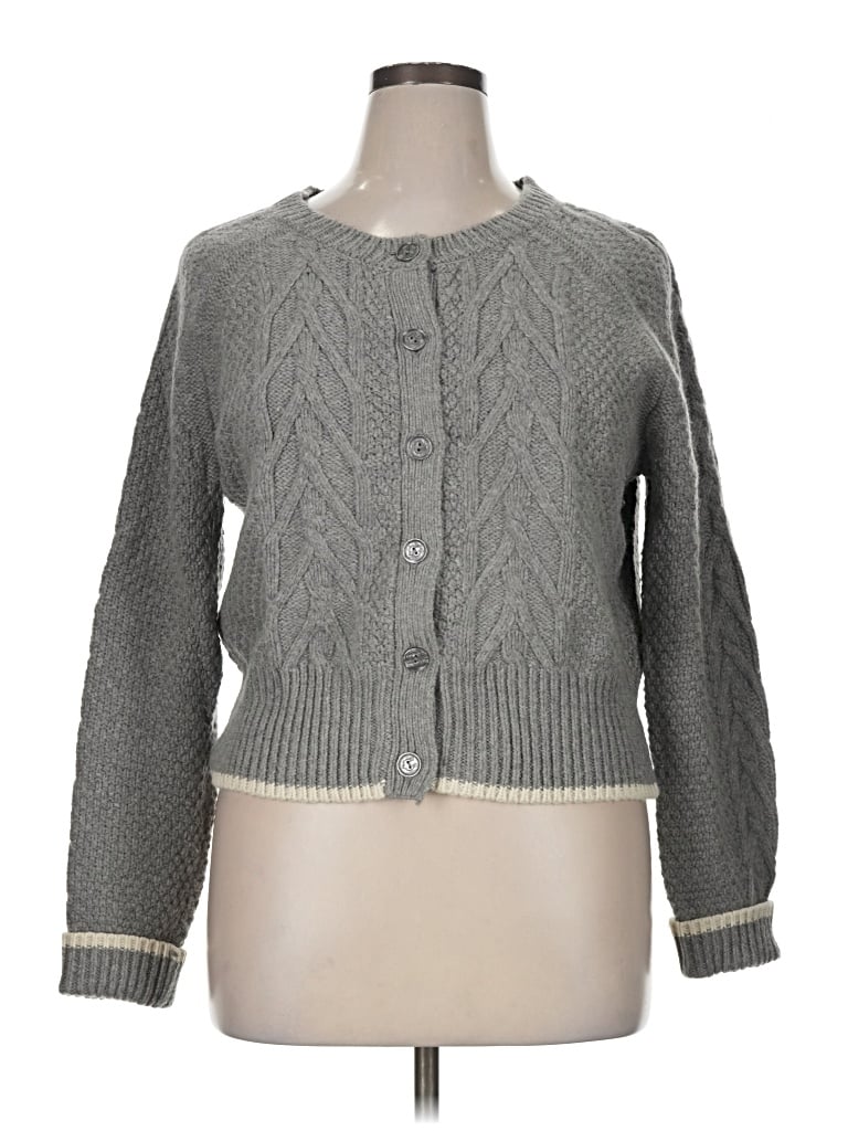 Pre-owned C. Wonder Cardigan Sweater In Gray