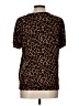 Lands' End Animal Print Brown Short Sleeve Top Size L - photo 2