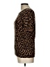 Lands' End Animal Print Brown Short Sleeve Top Size L - photo 5