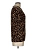 Lands' End Animal Print Brown Short Sleeve Top Size L - photo 4