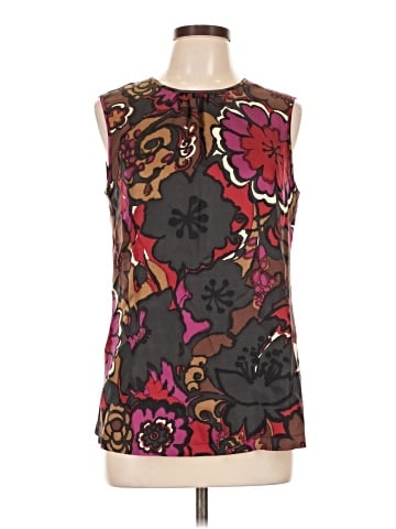 Trina Turk Sleeveless Silk Top (view 1)