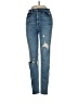 GRLFRND Hearts Blue Jeans Size 25 waist - photo 1