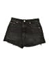 Zara Black Denim Shorts Size 2 - photo 1