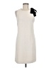 MNG 100% Polyester Solid Ivory Casual Dress Size 6 - photo 1