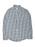 Crewcuts 100% Cotton Checkered-gingham Blue Long Sleeve Button-Down Shirt Size 12 - photo 1