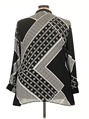 NY Collection Long Sleeve Blouse (view 2)