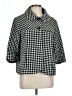DressBarn 100% Acrylic Houndstooth Black Coat Size L - photo 1