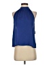 Express 100% Polyester Blue Sleeveless Blouse Size S - photo 1