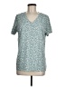 Lands' End 100% Cotton Teal Short Sleeve Top Size M (tall) - photo 1