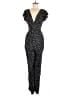 Lulus 100% Rayon Polka Dots Black Jumpsuit Size S - photo 1