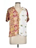 Unbranded 100% Viscose Ivory Short Sleeve Blouse Size L - photo 1