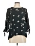 Papermoon 100% Polyester Black 3/4 Sleeve Blouse Size M - photo 1