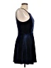 Speechless Solid Blue Cocktail Dress Size L - photo 4