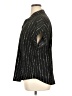 Timeson Stripes Black Short Sleeve Blouse Size XL - photo 5