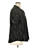 Timeson Stripes Black Short Sleeve Blouse Size XL - photo 4