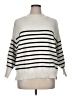 Zesica Stripes White Turtleneck Sweater Size XL - photo 1
