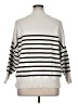 Zesica Stripes White Turtleneck Sweater Size XL - photo 2