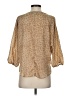 Alceè 100% Polyester Tan 3/4 Sleeve Blouse Size S - photo 2