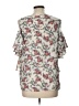 Max Studio 100% Polyester Ivory 3/4 Sleeve Blouse Size L - photo 2