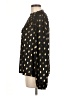 Unbranded Polka Dots Black Long Sleeve Blouse Size M - photo 5