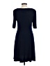 Connected Apparel Solid Blue Casual Dress Size 10 - photo 2
