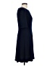 Connected Apparel Solid Blue Casual Dress Size 10 - photo 4