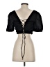 Divided by H&M Black Short Sleeve Top Size S - photo 2