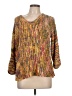 Ethyl Tweed Gold Pullover Sweater Size L - photo 1