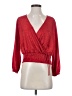 Candie's Red 3/4 Sleeve Blouse Size S - photo 1