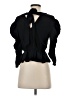 Topshop Black 3/4 Sleeve Blouse Size 4 - photo 2