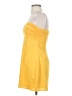 Lulus 100% Polyester Solid Yellow Cocktail Dress Size S - photo 5