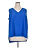 Lane Bryant 100% Polyester Blue Sleeveless Blouse Size 16 - photo 1
