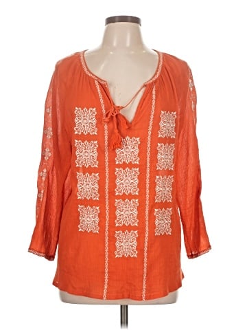 Tolani 3/4 Sleeve Blouse (view 1)