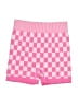 Kimberly C. Checkered-gingham Pink Board Shorts Size S - photo 1