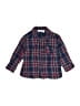 JoJo Maman Bebe 100% Cotton Plaid Blue Long Sleeve Button-Down Shirt Size 6-12 mo - photo 1