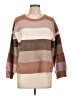 Pink Republic Color Block Brown Pullover Sweater Size L - photo 1
