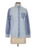 Vineyard Vines 100% Cotton Color Block Blue Long Sleeve Button-Down Shirt Size 0 - photo 1