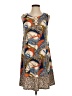 MSK Print Brown Casual Dress Size S - photo 1