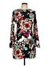 Express 100% Polyester Floral Black Casual Dress Size 10 - photo 1