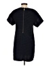 J.Crew 100% Polyester Black Short Sleeve Top Size 0 - photo 2