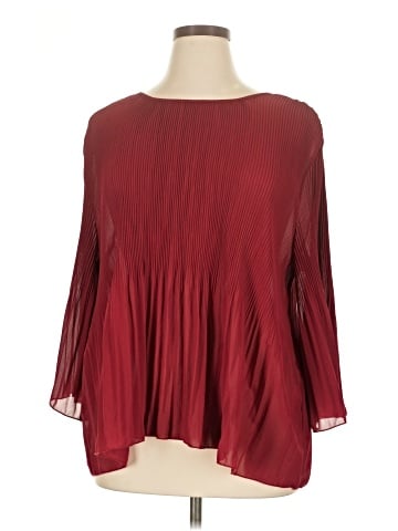 BEDFORD FAIR lifestyles 3/4 Sleeve Blouse (view 1)