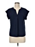Bobeau Blue Short Sleeve Blouse Size M - photo 1