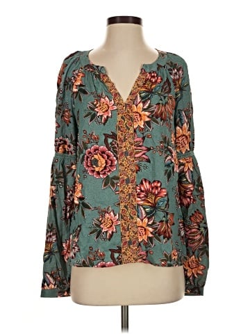 FARM Rio for Anthropologie Long Sleeve Blouse (view 1)