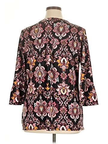 Roz & Ali 3/4 Sleeve Blouse (view 2)