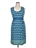 Max Studio Paisley Blue Casual Dress Size XL - photo 1