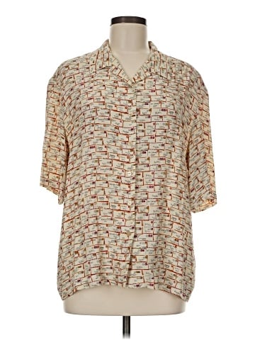 DKNY Short Sleeve Blouse (view 1)