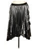 Halogen 100% Polyester Metallic Silver Faux Leather Skirt Size XL - photo 1