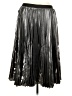 Halogen 100% Polyester Metallic Silver Faux Leather Skirt Size XL - photo 2