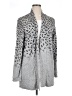Bobeau Animal Print Silver Cardigan Size XL - photo 1