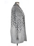 Bobeau Animal Print Silver Cardigan Size XL - photo 4
